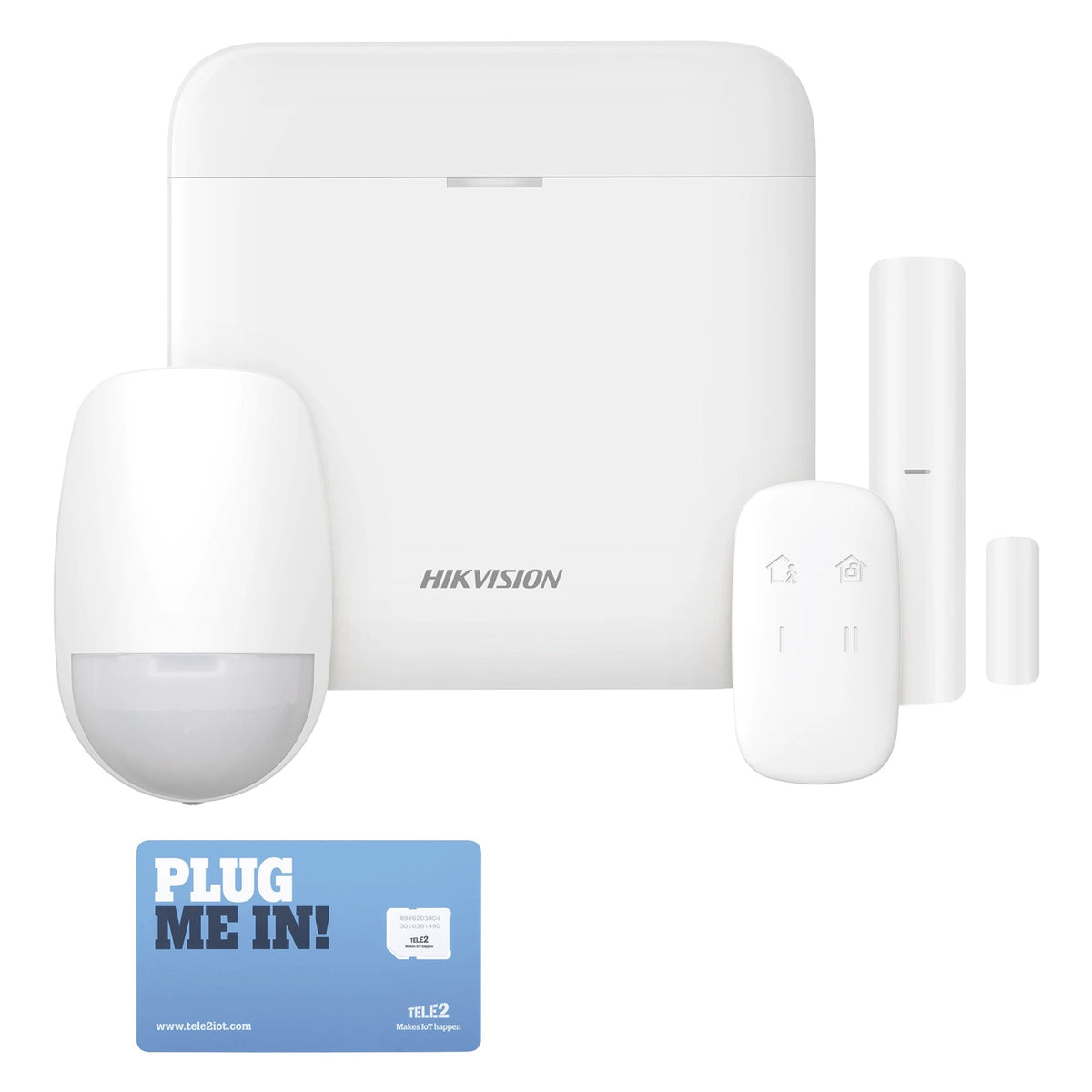 KIT DE ALARMA INALÁMBRICO / 48 ZONAS / GSM 3G/4G / WI-FI 2.4 GHZ / CIFRADO AES-128 / 433 MHZ / BATERÍA DE RESPALDO [DS-PWA48-KSD]