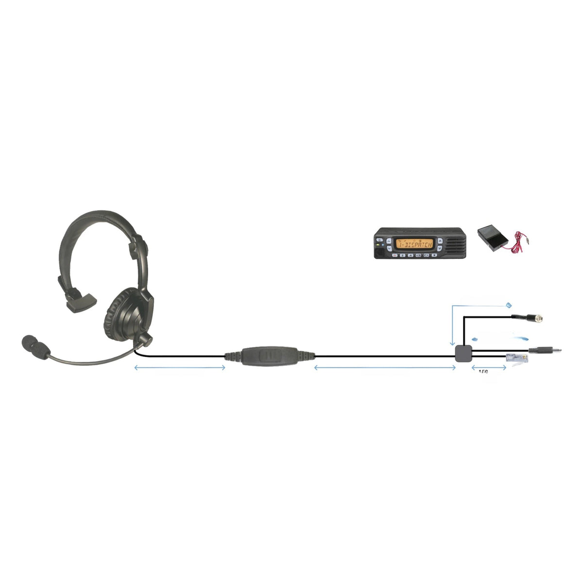 AURICULARES CON DIADEMA METÁLICA AJUSTABLE / MICRÓFONO CONDENSADOR CON REDUCCIÓN DE RUIDO / PTT EN LÍNEA / COMPATIBLE CON RADIOS ICOM [HLPSNLM00J]
