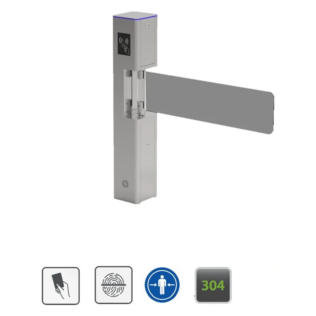PUERTA CORTESIA ABATIBLE BIDIRECCIONAL TIPO ALETA ZKTECO PUERTA ABATIBLE ANCHO DE PASO 0.9M COMPATIBLE CON CONTROLES DE ACCESO/BOTON INTERIOR [SBT1000S]