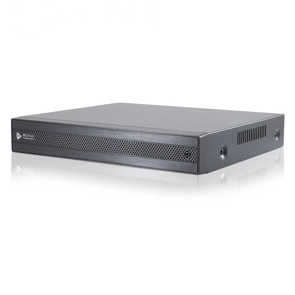 DVR MERIVA TECHNOLOGY HD H.265 12 CH 5MP PENTA HÍBRIDO 8CH BNC / 4CH IP / SALIDA SALIDA HDMI (1080P) + 1 VGA + BNC SIMULTÁNEA / 1 SALIDA + 1 ENTRADA DE AUDIO RCA / COC / P2P-CLOUD / SO. N9000 / TECNOLOGÍAS AHD / TVI / CVI / SD / IP [MXVR-5108]
