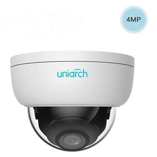 CAMARA IP DOMO UNIARCH BY UNV 4MP/ ULTRA265/ LENTE 2.8MM / IP67 / DWDR / DIGITAL DEFOG / 30 MTS IR / IK10 / POE + 12VDC [IPC-D124-PF28]