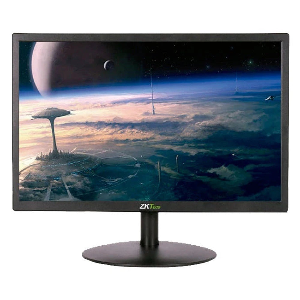 MONITOR ESPECIALIZADO PARA VIDEO VIGILANCIA LED HD DE 19 PULGADAS ZKTECO MODELO RESOLUCION 1440 X 900 ENTRADA DE VIDEO HDMI/VGA SALIDA DE AUDIO RCA PUERTO USB ALTAVOZ [ZD19-2K]