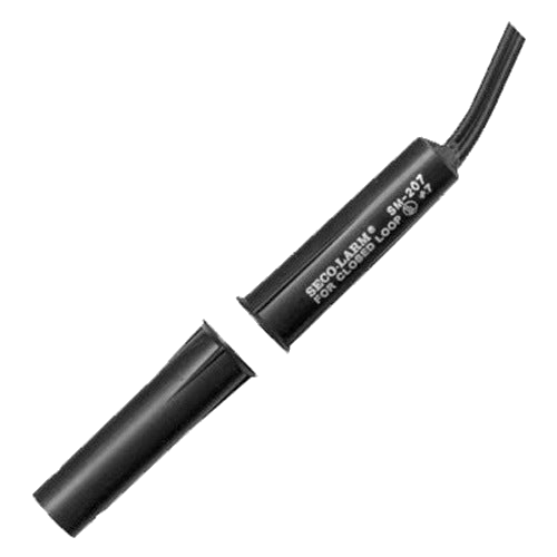CONTACTO MAGNETICO CABLEADO SECO-LARM NORMALMENTE CERRADO DE MONTAJE A PRESION DIAMETRO DE 3/8 DE PULGADA CON INTERRUPTOR CORTO E IMAN CORTO COMPATIBLE CON CUALQUIER SISTEMA DE ALARMAS [SM-207-5Q/W]