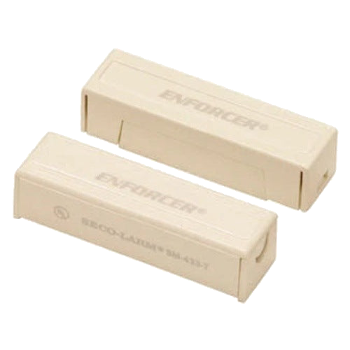 CONTACTO MAGNETICO CABLEADO NORMALMENTE CERRADO SECO-LARM MONTAJE SUPERFICIAL CON TERMINALES DE TORNILLOS OCULTOS COMPATIBLE CON CUALQUIER SISTEMA DE ALARMA [SM-433-TQ/W]