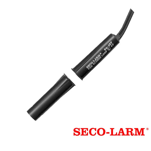CONTACTO MAGNETICO CABLEADO SECO-LARM SM-207-5Q/W NORMALMENTE CERRADO DE MONTAJE A PRESION DIAMETRO DE 3/8 DE PULGADA CON INTERRUPTOR CORTO E IMAN CORTO COMPATIBLE CON CUALQUIER SISTEMA DE ALARMAS-Detectores / Sensores-SECO-LARM-Bsai Seguridad & Controles