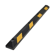 TOPE VEHICULAR P / ESTACIONAMIENTO / 183CM / COLOR NEGRO-AMARILLO / 8 FRANJAS REFLEJANTES.-Acceso Vehicular-ACCESSPRO-Bsai Seguridad & Controles