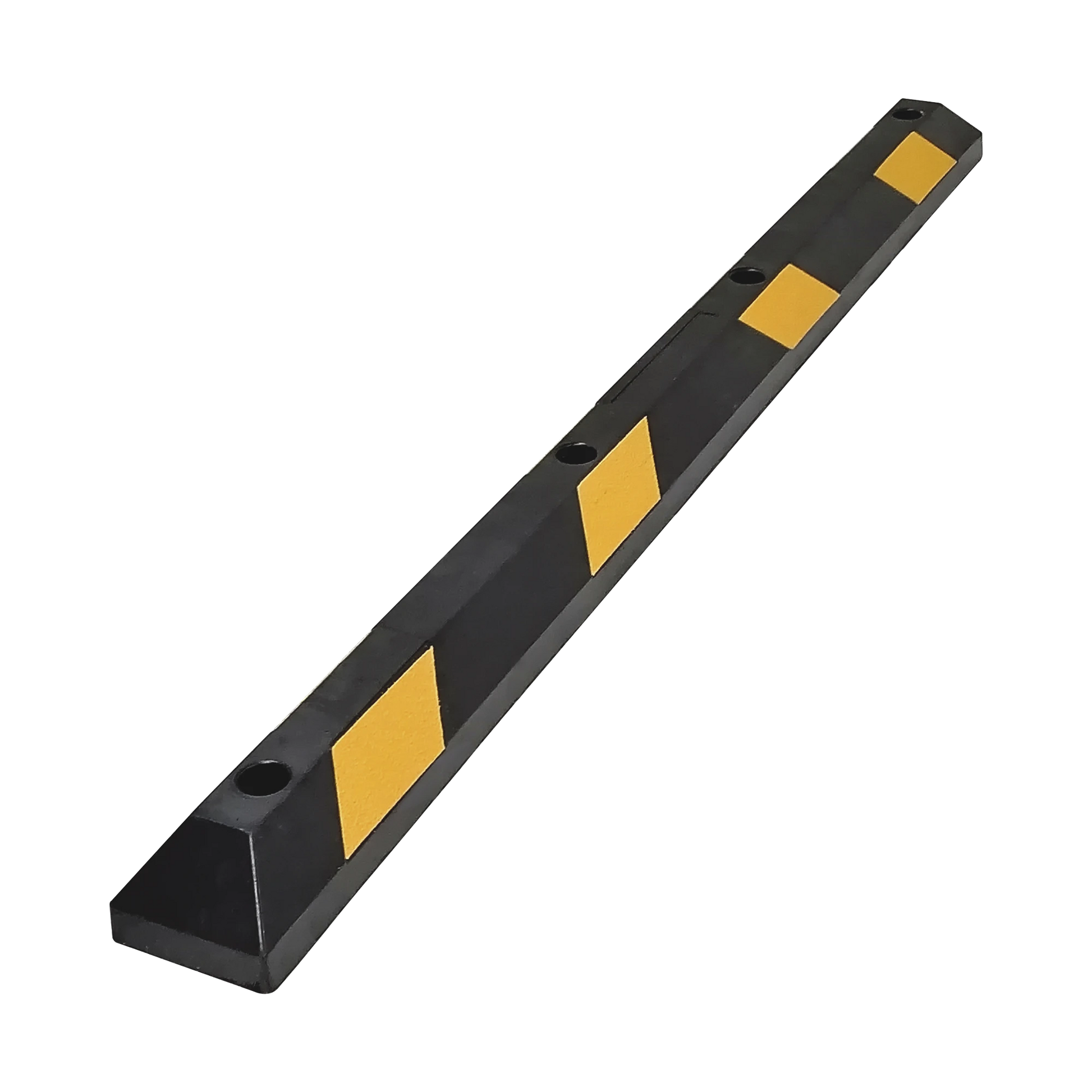 TOPE VEHICULAR P / ESTACIONAMIENTO / 183CM / COLOR NEGRO-AMARILLO / 8 FRANJAS REFLEJANTES.-Acceso Vehicular-ACCESSPRO-Bsai Seguridad & Controles