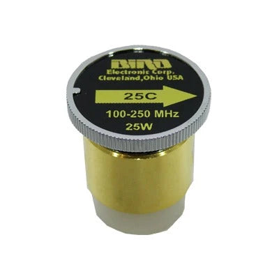 ELEMENTO DE 25 WATT EN LINEA 7/8 PARA WATTMETRO BIRD 43 EN RANGO DE FRECUENCIA DE 100 A 250 MHZ.-Equipo de Laboratorio-BIRD TECHNOLOGIES-Bsai Seguridad & Controles