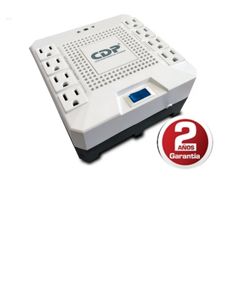 CDP RAVR1808 - REGULADOR PARA EQUIPOS ELECTRÓNICOS DE ALTO CONSUMO / 1800VA / 1000W / 8 TOMAS CON PROTECCIÓN-Reguladores y UPS-CHICAGO DIGITAL POWER-Bsai Seguridad & Controles