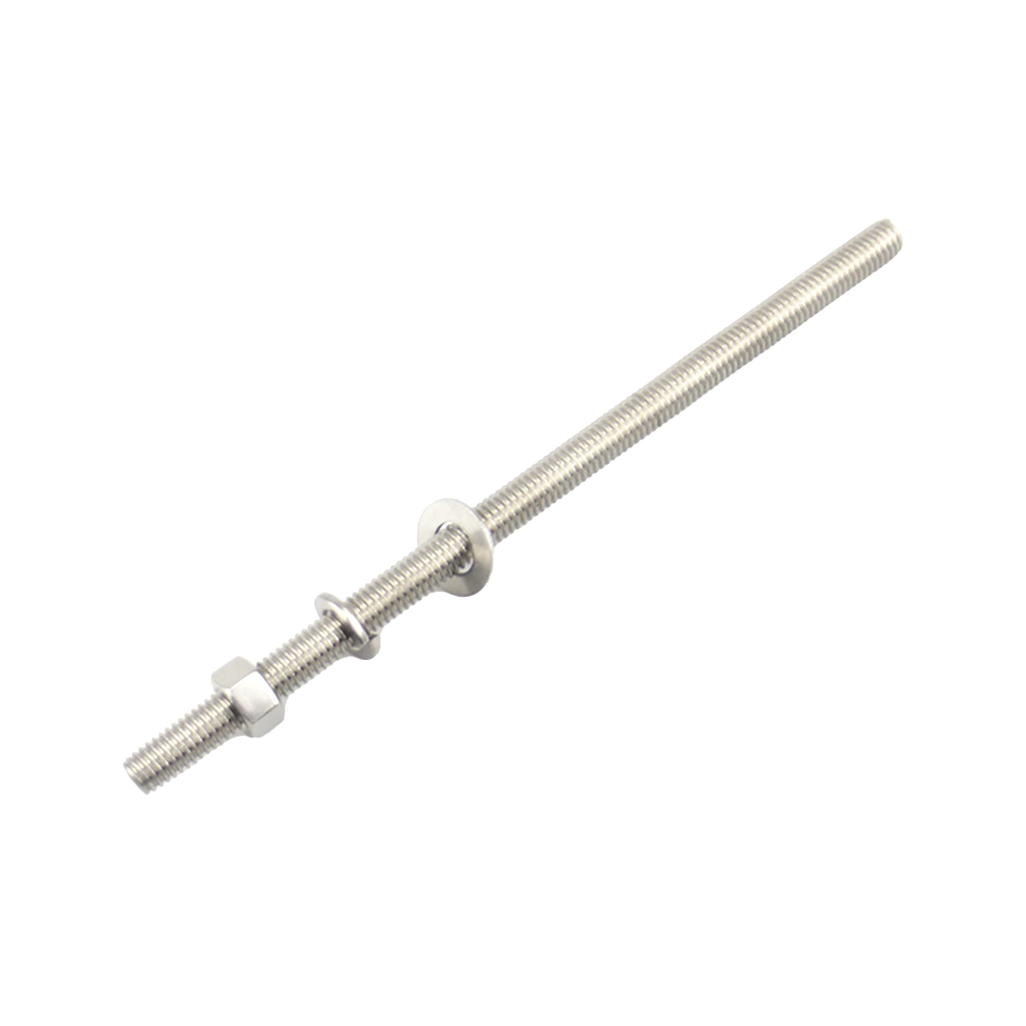 KIT DE 10 VARILLAS ROSCADAS DE 3/8 X 12 IN, CON ARANDELAS PLANAS, ARANDELAS DE SEGURIDAD Y TUERCAS.-Antenas-SYSCOM TOWERS-Bsai Seguridad & Controles