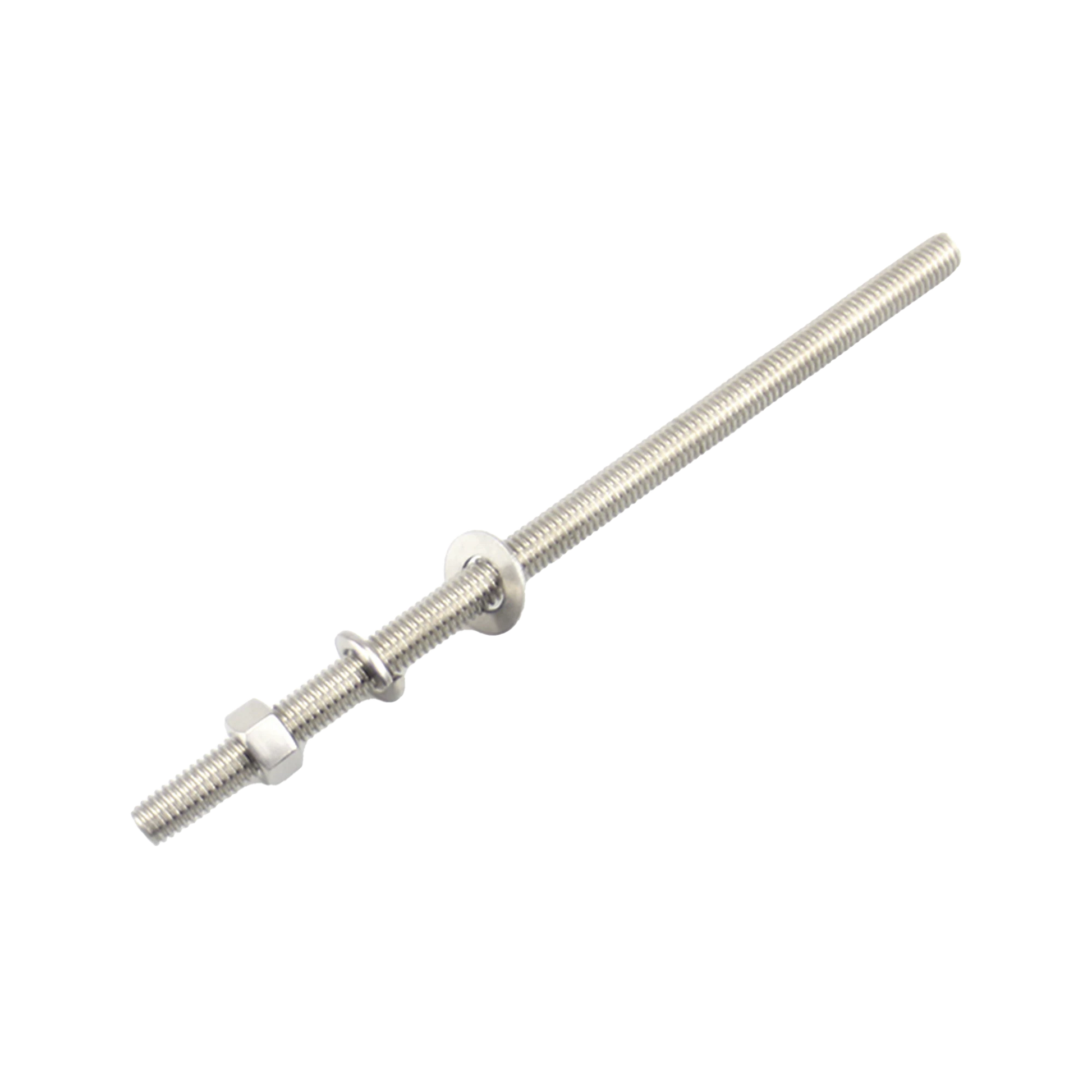KIT DE 10 VARILLAS ROSCADAS DE 3/8 X 6.5 IN, CON ARANDELAS PLANAS, ARANDELAS DE SEGURIDAD Y TUERCAS.-Antenas-SYSCOM TOWERS-Bsai Seguridad & Controles