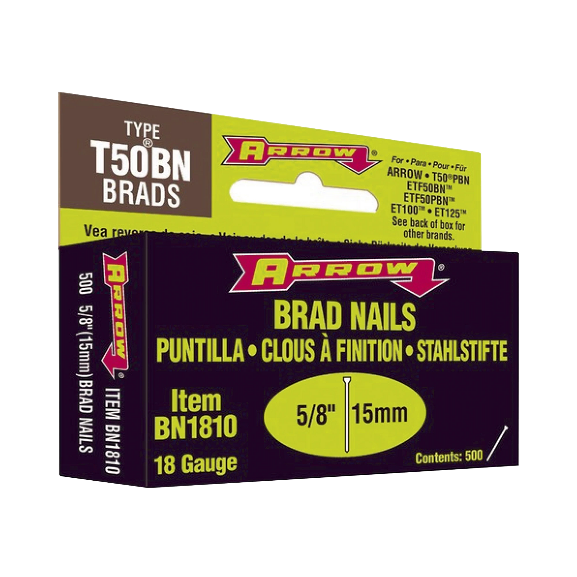 CLAVO DE 5/8. CAJA CON 500 CLAVOS PARA ET225.-Fijación-ARROW-Bsai Seguridad & Controles