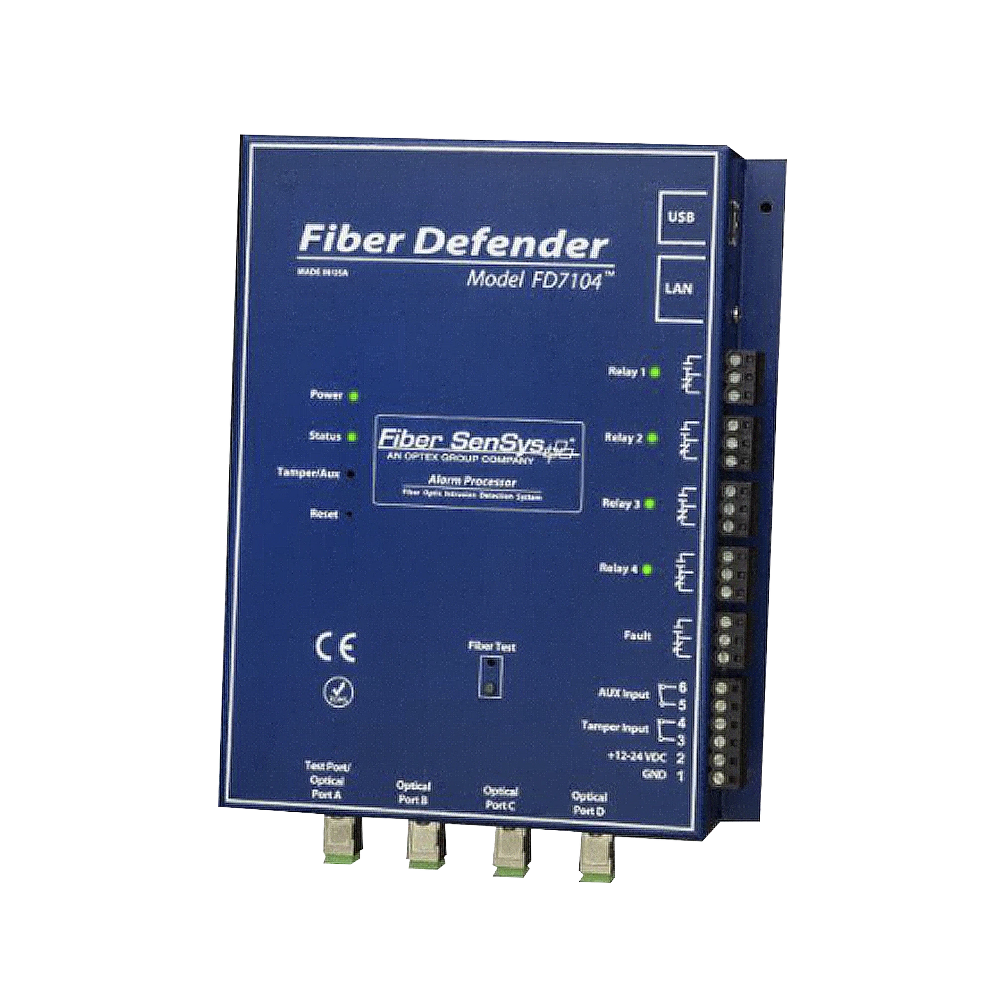 SENSOR DE SEGURIDAD PERIMETRAL POR FIBRA ÓPTICA SENSITIVA / 4 ZONAS / 800 METROS MÁXIMO POR ZONA-Proteccion Perimetral-OPTEX-Bsai Seguridad & Controles