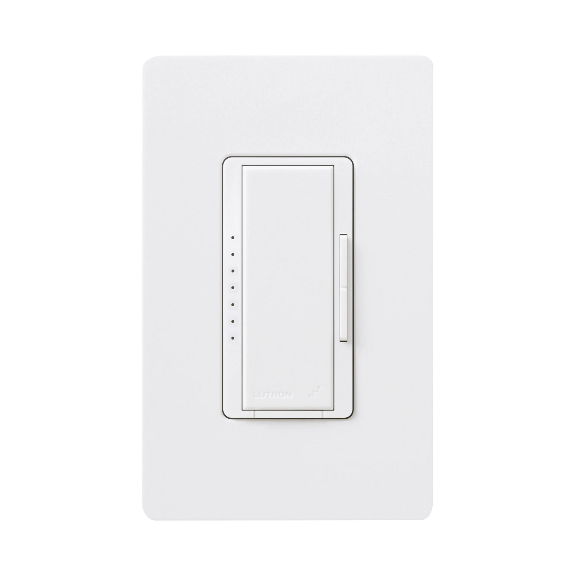 ATENUADOR (DIMMER) UN SOLO POLO / MULTILOCACION 120V /INC 1000W / 800W MLV, COLOR BLANCO NO REQUIERE NEUTRO.-Automatización - Casa Inteligente-LUTRON ELECTRONICS-Bsai Seguridad & Controles