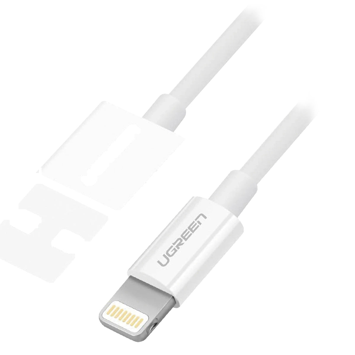 CABLE USB-A A LIGHTNING | 1 METRO | CERTIFICADO MFI | CARGA RÁPIDA 5V/2.4 A| 480 MBPS | PD | CONECTOR C89 | ADECUADO PARA IPHONE, IPAD Y IPOD | PROTECCIÓN INTEGRADA | CAJA DE ABS | CUBIERTA DE TPE | COLOR BLANCO. [20728]
