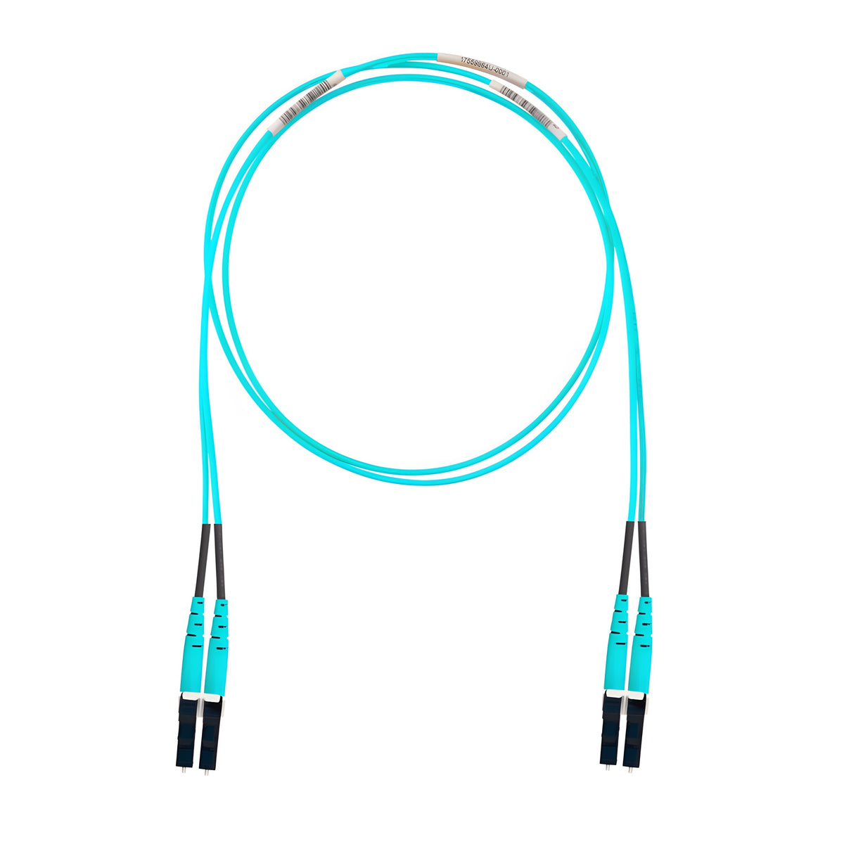 JUMPER DE FIBRA ÓPTICA / OM4 50/125 / LC-LC DÚPLEX / OFNR RISER / AQUA / 3.05 M (10 FT) [FZ2ERLNLNSNF010]