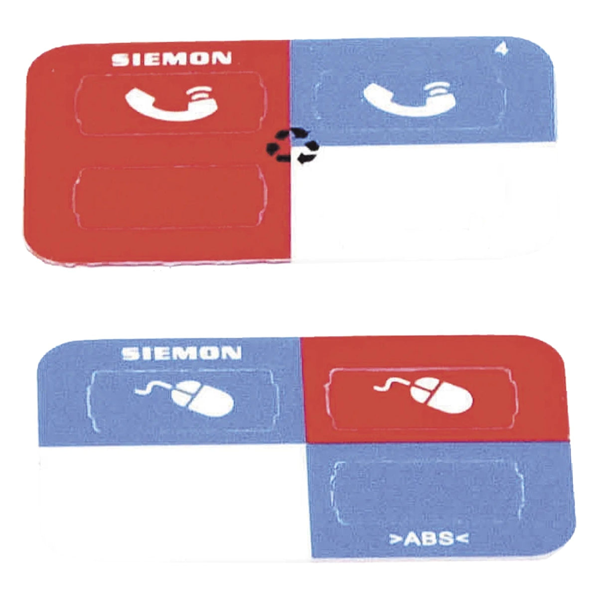 ICONO DE IDENTIFICACIÓN PARA JACKS / COLOR ROJO / BOLSA CON 100 PIEZAS / COMPATIBLE Z-MAX / POE++ 802.3BT / HDBASET [Z-ICON-03B]