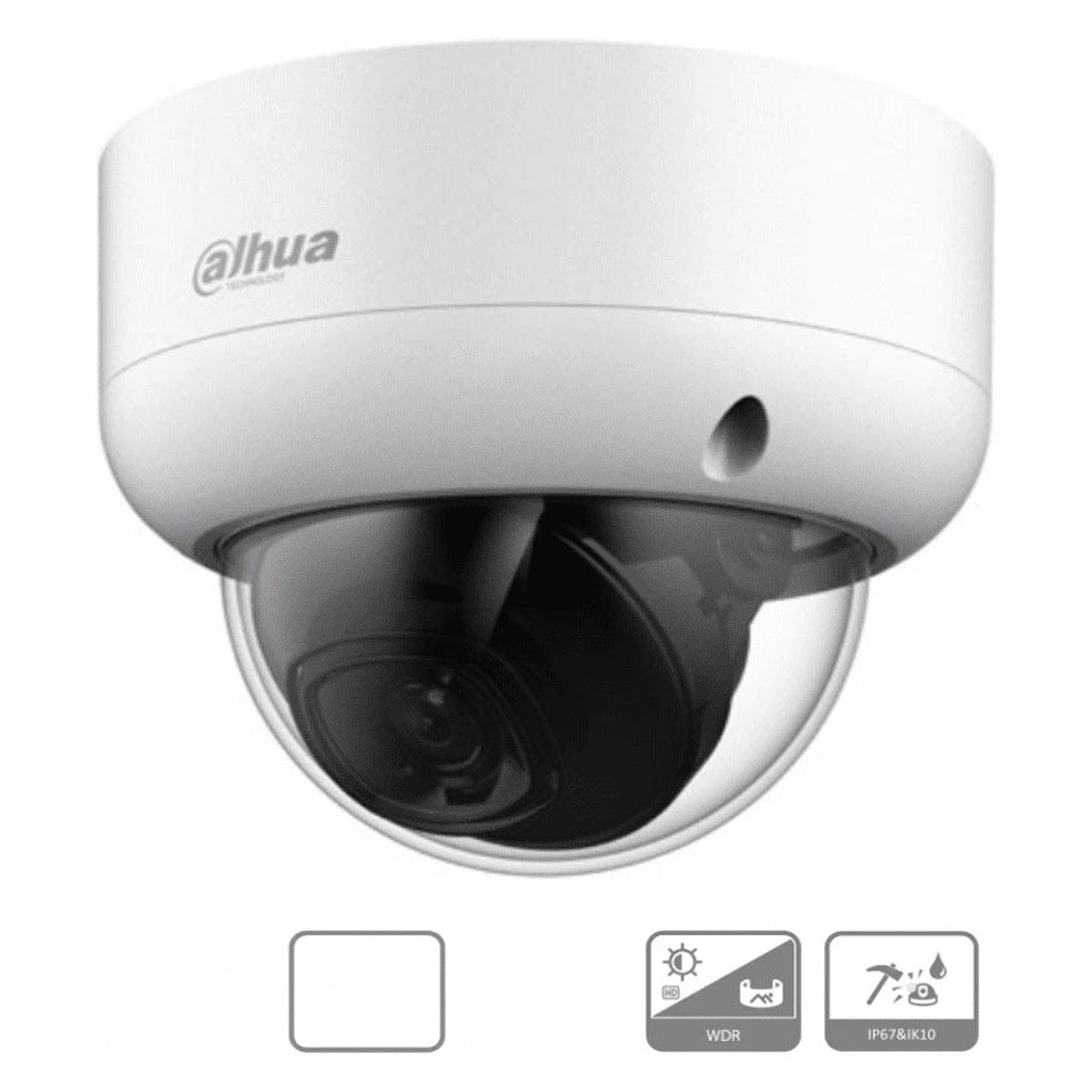 DAHUA HAC-HDBW1801EAN - CAMARA DOMO ANTIVANDALICA 4K/ 8 MEGAPIXELES/ LENTE DE 2.8MM/ 106 GRADOS DE APERTURA/ METALICA/ SUPER ADAPT/ WDR REAL DE 120 DB/ IR DE 40 METROS/ IP67/ IK10 [DHT0300055]