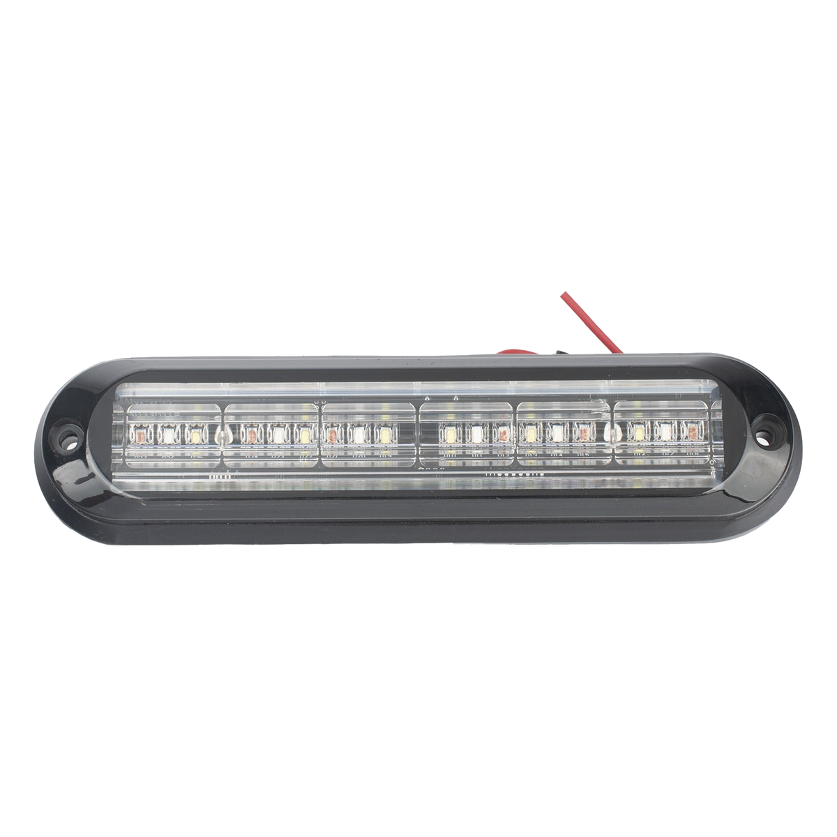 LUZ AUXILIAR / 18 LEDS 3W / IP67 / TRICOLOR ROJO/CLARO/AZUL / 142.6×36×14 MM / 12 PATRONES / ECE R65 / SAE J595 CLASE I [XLT1835RWB]