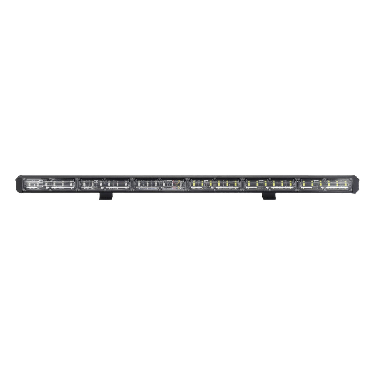 BARRA DE ADVERTENCIA LED / 6 MÓDULOS / 30 PULGADAS (762 MM) / 24 LED GEN III / 18 PATRONES DE DESTELLO / 10-30 VCC / ÁMBAR/CLARO [XLT2136AW]