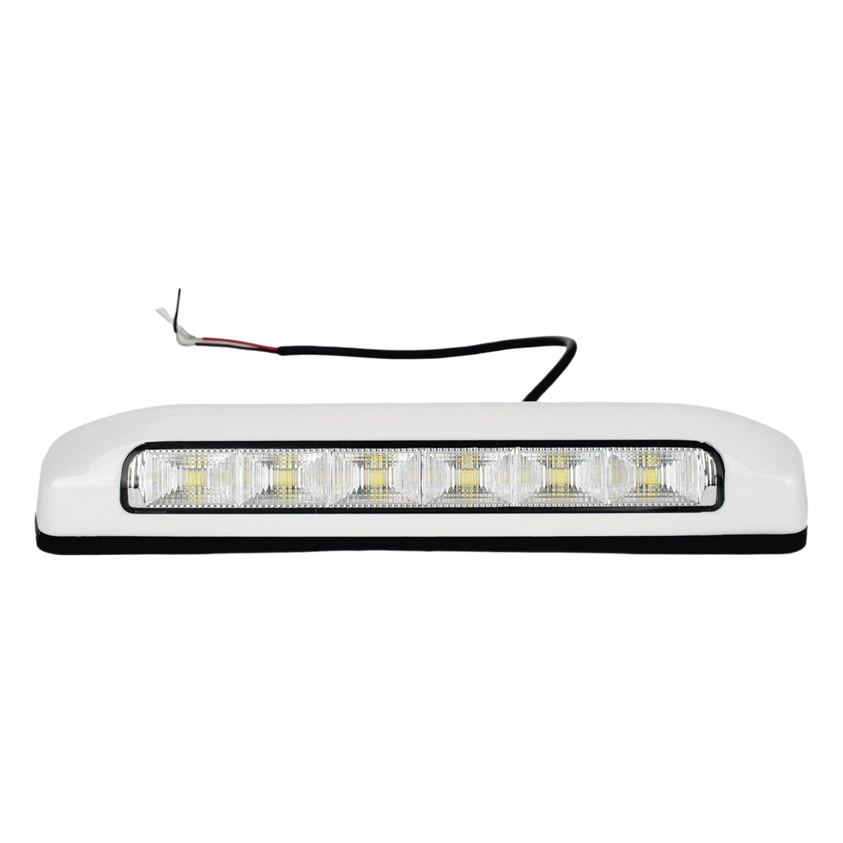 LUZ DE ESCENA LED / 6 LED / 75 LM / IP67 / 12-24 VCC / 0.1 A / 203 X 41 X 29 MM / 8 X 1.6 X 1.1 IN / -30°C A +50°C / BISEL BLANCO