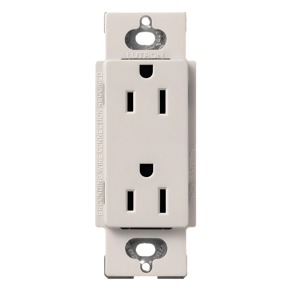 CONTACTO DÚPLEX DECORATIVO / 15 A / 125 V / DISEÑO SIN TORNILLOS VISIBLES / ACABADO BISCUIT / COMPATIBLE LÍNEA CLARO [SCR15BI]