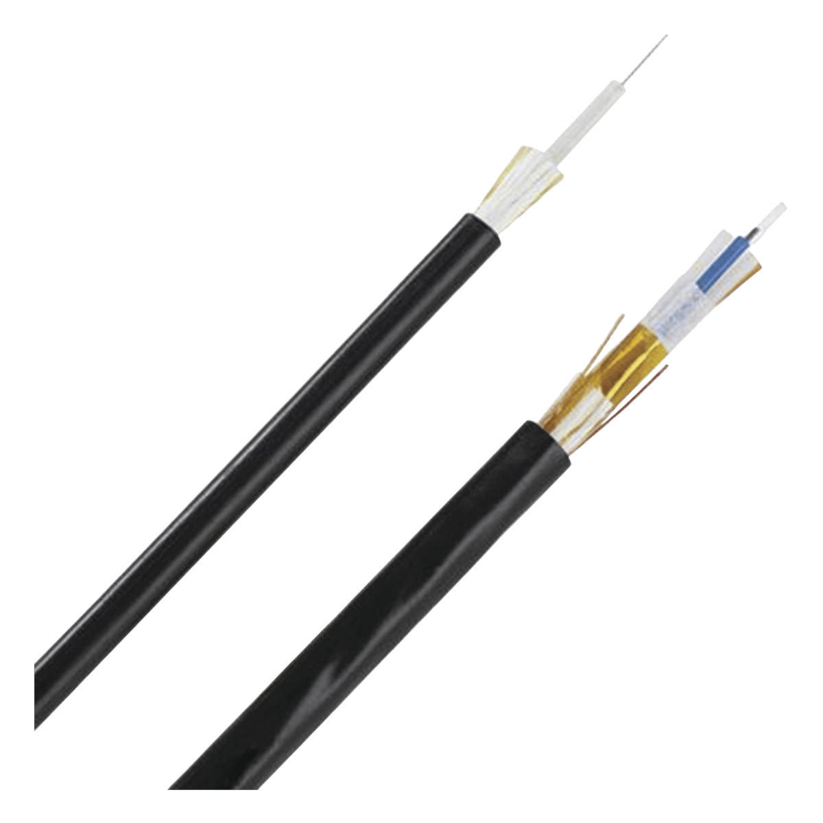 CABLE DE FIBRA ÓPTICA / 48 HILOS / MULTIMODO OM3 50/125 / INTERIOR/EXTERIOR / LOOSE TUBE 250ΜM / OFNR RISER / DIELÉCTRICO / 2 PIES MARCAS [FONRX48Y]