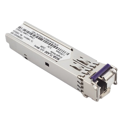 TRANSCEPTOR SFP INDUSTRIAL / 1000BASE-BX / MONOMODO 80 KM (49.7 MI) / LC SIMPLEX / DDM / TEMPERATURA AMPLIA -40~85 °C [MGB-TLA80]