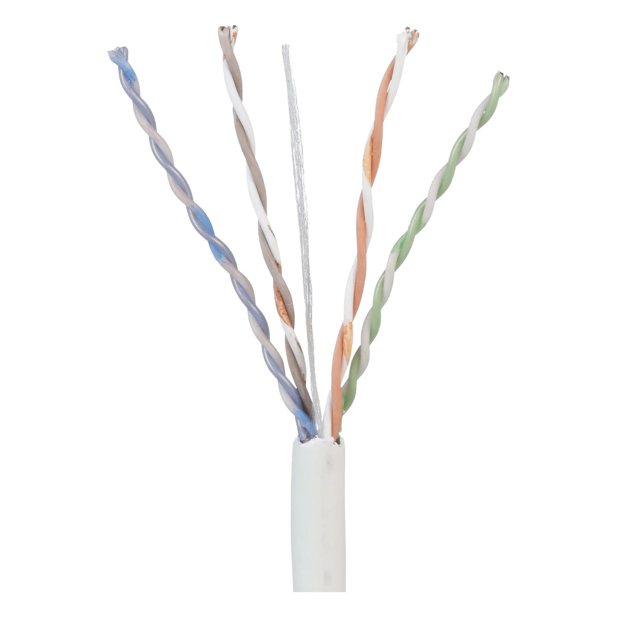BOBINA UTP / CAT 5E / 24 AWG COBRE SÓLIDO / CMP PLENUM / 305 M (1000 PIES) / 4 PARES / BLANCO [PUP5C04WH-F]