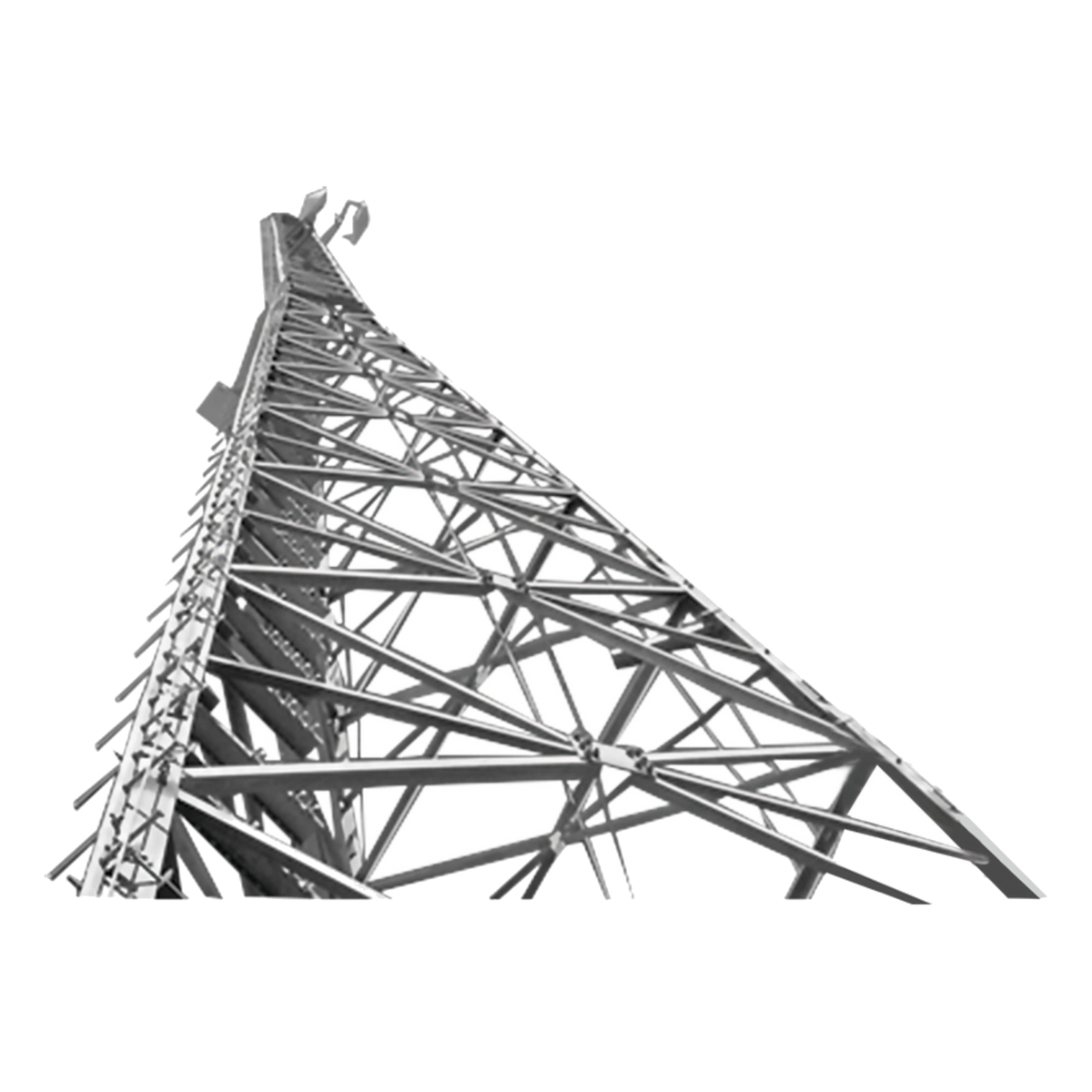 TORRE AUTOSOPORTADA / 170 FT (51.8 M) / ACERO GALVANIZADO / 3 PIERNAS / SISTEMA ANTIESCALA / PARARRAYOS / LÍNEA DE VIDA / LED OBSTRUCCIÓN SOLAR [TRY-ST-170-S510]