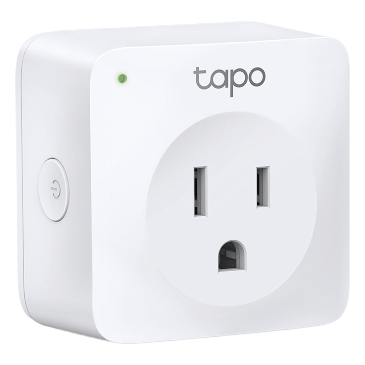 MINI TOMACORRIENTE INTELIGENTE WI-FI, 100 - 120V~, 50/60HZ, 15.0A, COMPATIBLE CON AMAZON ALEXA Y GOOGLE ASSISTANT, COLOR BLANCO. [TAPOP100-1P]