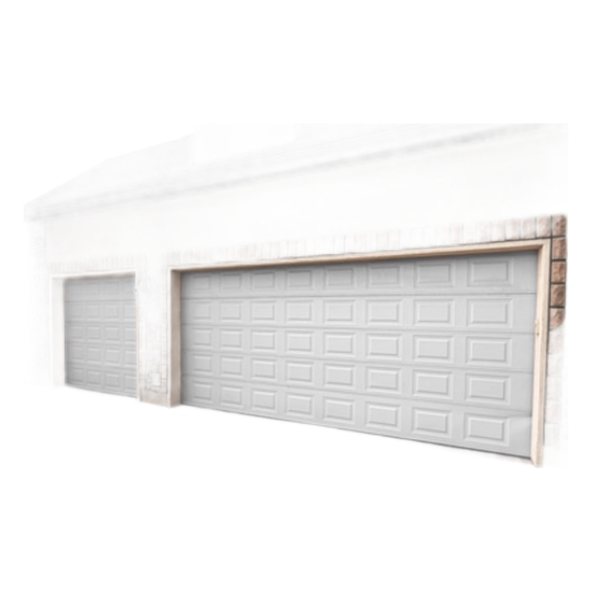 SECCIÓN DE PUERTA DE GARAGE / AISLAMIENTO TÉRMICO Y ACÚSTICO / POLIURETANO 43 MM / LÁMINA CALIBRE 26 / ESTILO AMERICANO / COLOR BLANCO [SECGAR167SC]