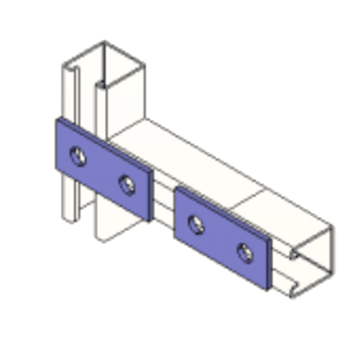 CONECTOR / 9 CM / 2 PERFORACIONES / ACABADO ANTICORROSIÓN / 3.54 PULGADAS [ANC-HA-08]