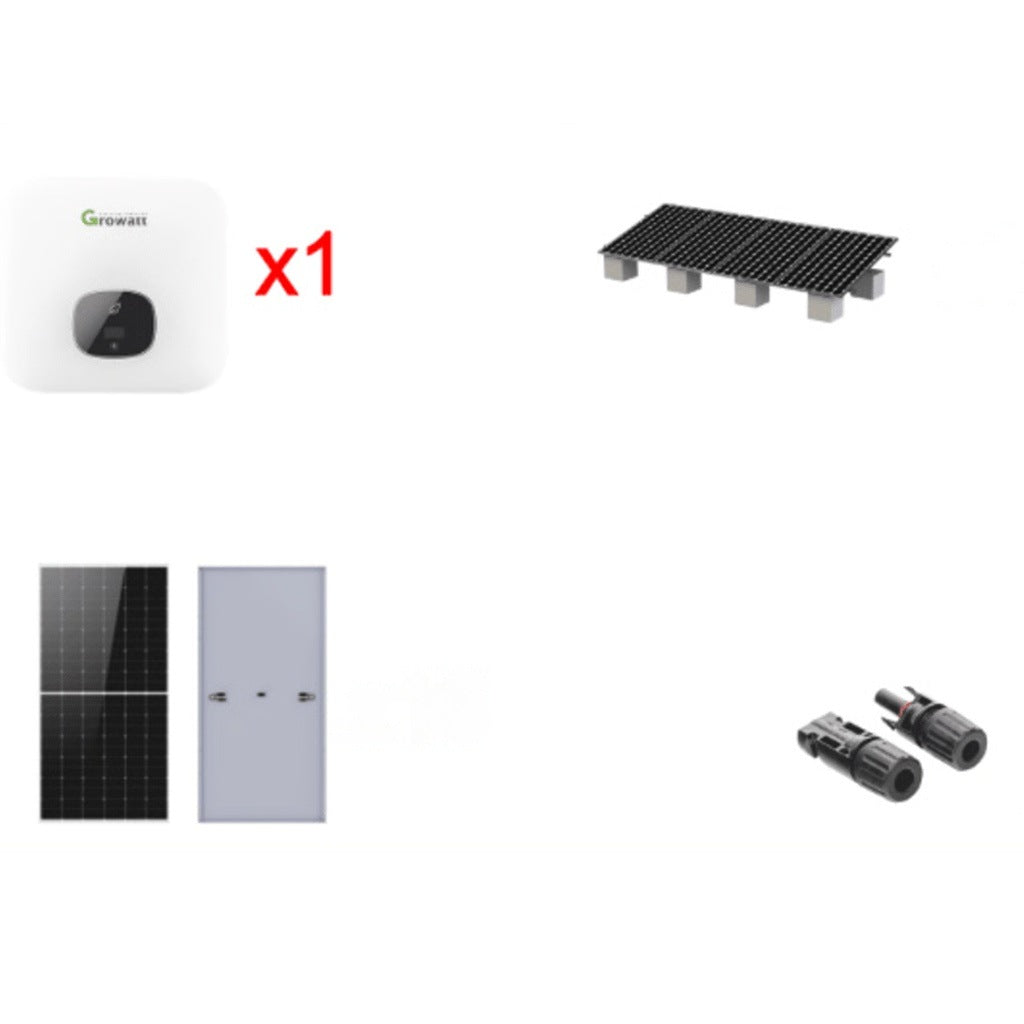 KIT SOLAR DE INTERCONEXIÓN / 10 KW / 220 VCA / EFICIENCIA 98.40% / PANELES, MONTAJE Y CONECTORES