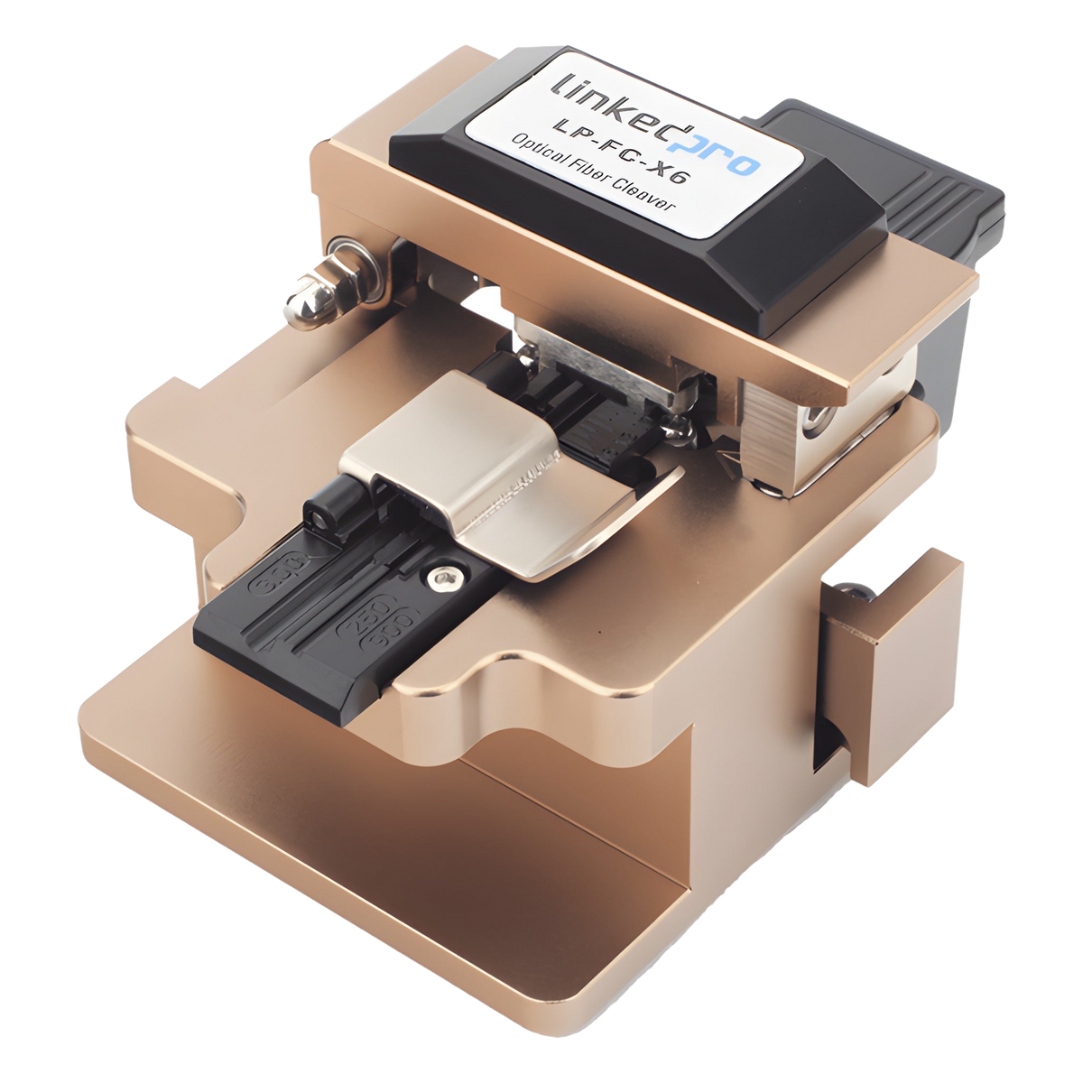 CORTADORA DE PRECISIÓN PARA FIBRA ÓPTICA / 48,000 CORTES / FIBRAS 250 µM, 900 µM Y 3 MM / RECOLECCIÓN DE RESIDUOS INTEGRADA / ALUMINIO Y ACERO ENDURECIDO [LP-FC-X6]