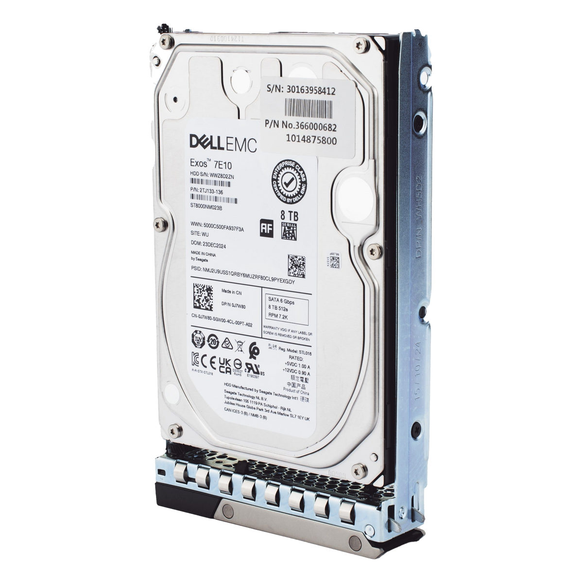 DISCO DURO ENTERPRISE / 8 TB / SATA / 7200 RPM / 3.5 PULGADAS / RANGO TÉRMICO 5°C A 60°C [HDD/8TB/SATA/DELL]