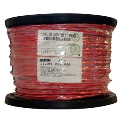 CABLE DE ALARMA CONTRA INCENDIOS BELDEN FORRO PVC ROJO CMR RISER-FPLR 2C/14AWG 2 CONDUCTORES CALIBRE 14 AWG SOLIDO BLINDADO 100% COBRE USO INTERIOR ESPECIAL PARA APLICACIONES ALARMA DE INCENDIO, MONITORIZACIÓN / DETECCIÓN, CIRCUITOS [5120FL 0021000]