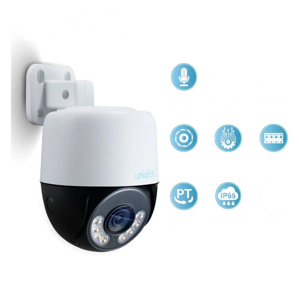 CAMARA HD PT UNIARCH COLORHUNTER UAC-P112-AF40-W / 2MP / TVI/AHD/CVI: 1080P@25FPS / LENTE-4MM / DWDR / LUZ-BLANCA30M / MICROFONO-INTEGRADO / PANEO+TILDEO-0-345GRADOS / PLASTICA / IP66 / 12 VCD [UAC-P112-AF40-W-H]