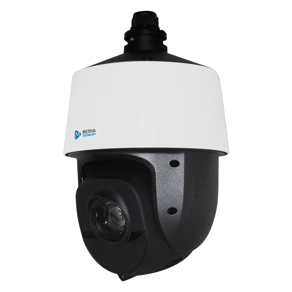 CAMARA IP PTZ MERIVA TECHNOLOGY / 4MP / 25X ZOOM OPTICO / 16X ZOOM DIGITAL / H.265 / LENTE MOTORIZADO 4.8 - 120MM / 150M IR / IP66 / IK10 / METALICA / 12 VCD / POE / SOPORTA MICRO SD HASTA 256 GB (NO INCLUIDA) / 1 ENTRADA + 1 SALIDA DE AUDIO [MSD-425I]