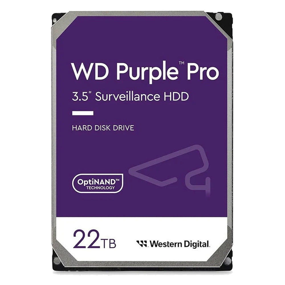 DISCO DURO DD 22TB SATA WD PURPLE PRO TRABAJO 24/7 SATA III CACHE 512MB 7200RPM OPTIMIZADO PARA VIDEOVIGILANCIA INTELIGENTE [WD221PURP]