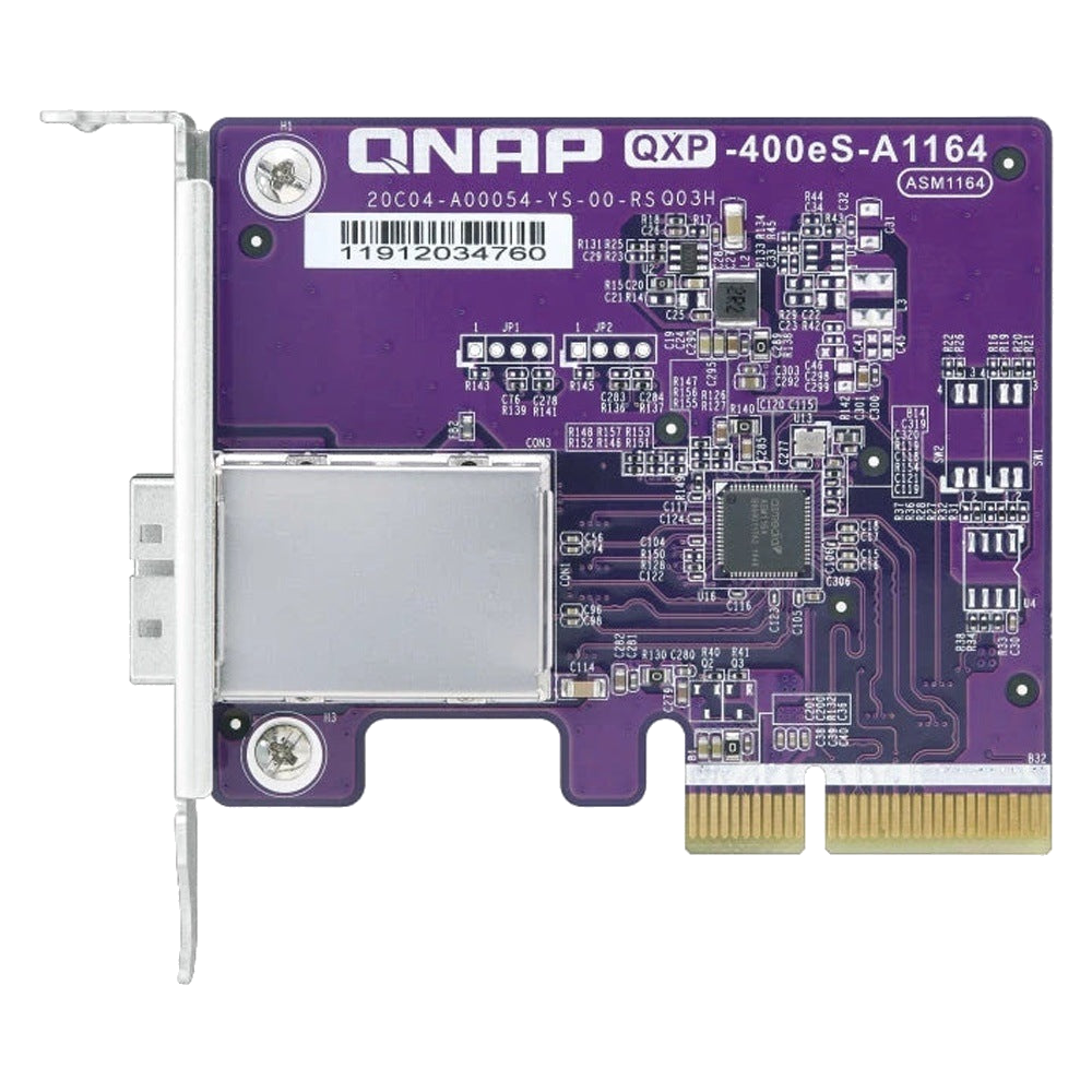 QNAP ADAPTADOR DE BUS DE HOST SATA DE 1 PUERTO SFF-8088 4 X SATA 6GB/S PCIE 3.0 X2 PARA QNAP NAS WINDOWS O LINUX [QXP-400eS-A1164]