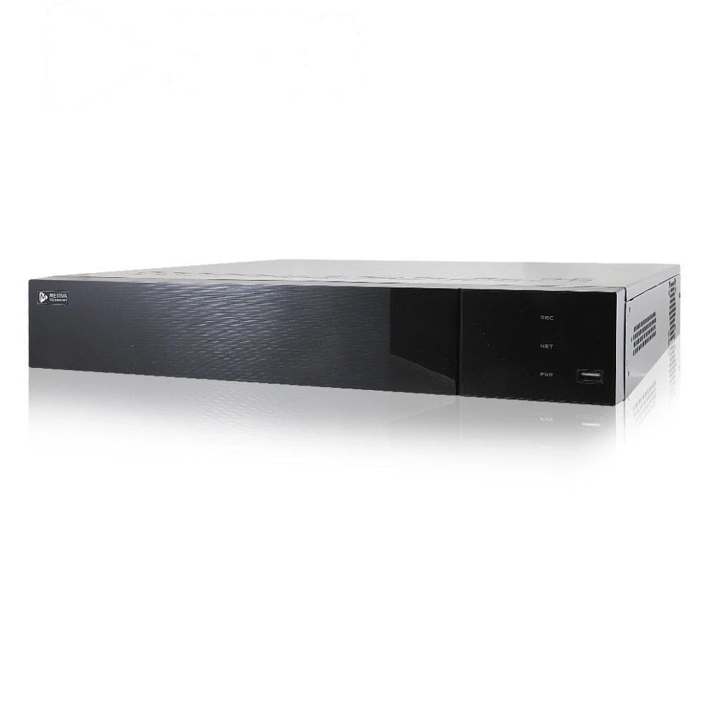 NVR 16CH IP 4K MERIVA TECNOLOGY / SWITCH 16 PUERTOS POE / ONVIF / SALIDA 1 HDMI + 1 VGA SIMULTANEAS / ANALITICAS MIA 2.0 INTELIGENCIA ARTIFICIAL / LPR / HASTA 2 HDD 10 TB CU / P2P / H.265S / 48 VCD / N9000 [MNVR-1716-16P]