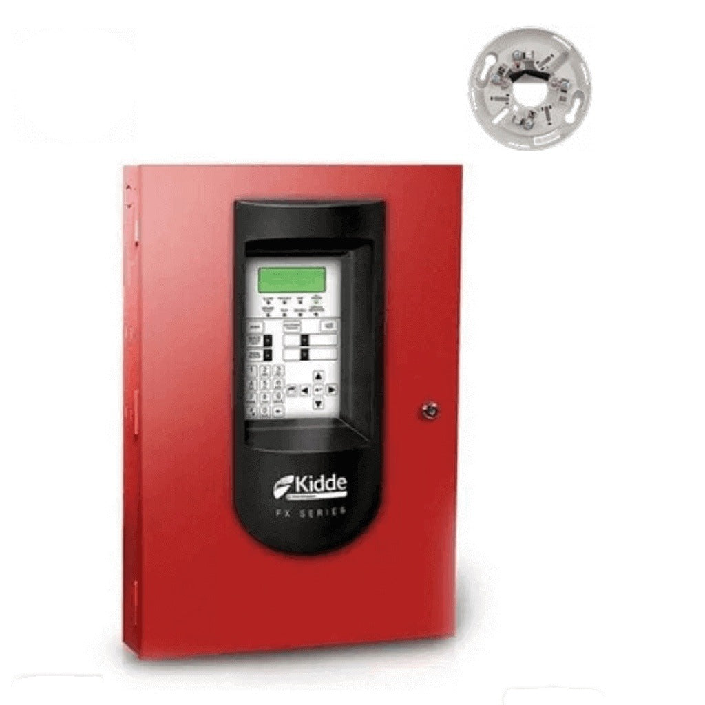 KIDDE F_FX64RSPKIT10 - PANEL FX 64 / 10 DETECTORES DE HUMO CON BASES / 2 ESTACIÓN MANUAL / 2 SIRENA CON ESTROBO [KID1420014]