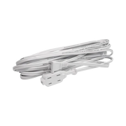 EXTENSIÓN ELÉCTRICA DOMÉSTICA DE 5 METROS, (127VCA/ 8A MÁXIMO) CLAVIJA 2 PATAS CON 3 SALIDAS COLOR BLANCA.-Herramientas-SURTEK-Bsai Seguridad & Controles