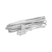 EXTENSIÓN ELÉCTRICA DOMÉSTICA DE 8 METROS, (127VCA/ 8A MÁXIMO) CLAVIJA 2 PATAS CON 3 SALIDAS COLOR BLANCA.-Herramientas-SURTEK-Bsai Seguridad & Controles