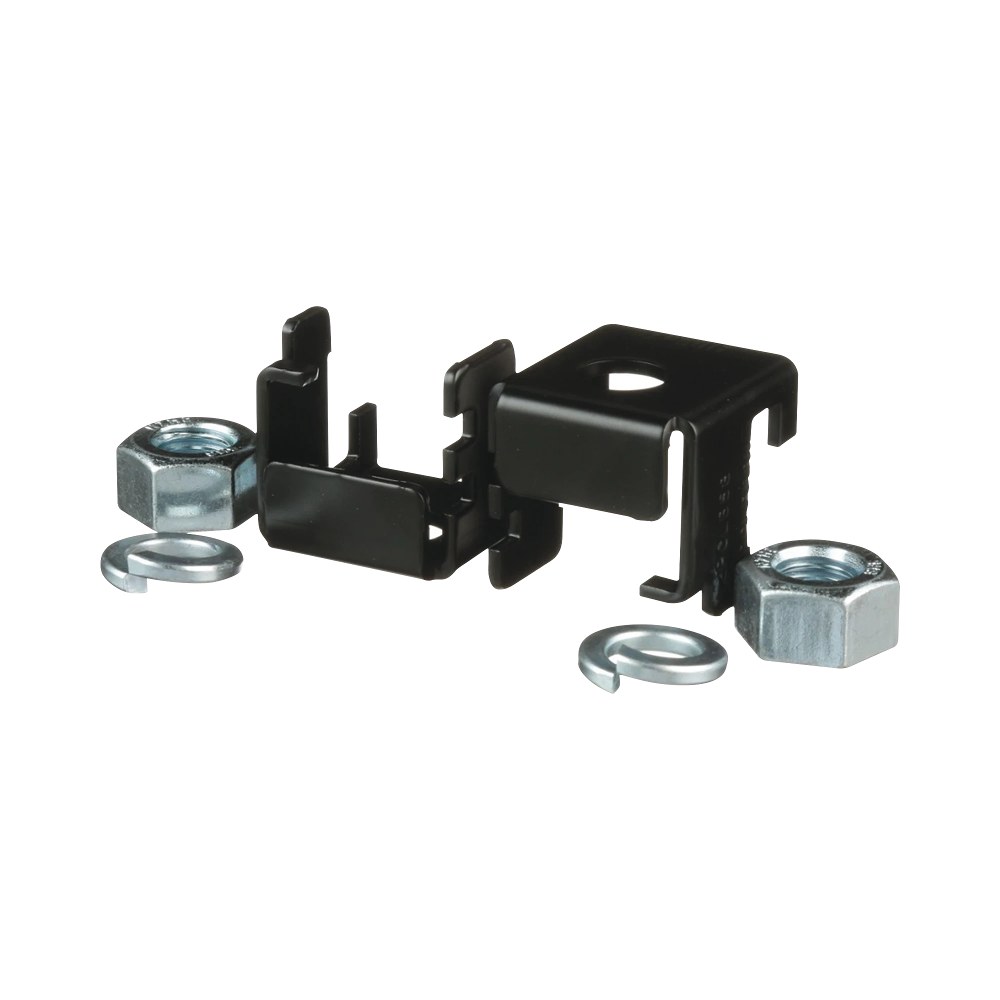 SOPORTE PARA MONTAJE EN CHAROLA TIPO ESCALERILLA, COMPATIBLE CON RIELES DE 9.5 X 38.1 MM O 9.5 X 50.8 MM, USO CON VARILLA ROSCADA DE 5/8, COLOR NEGRO-Montajes Charola-PANDUIT-Bsai Seguridad & Controles