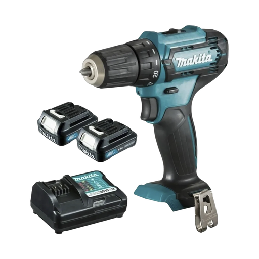 ATORNILLADOR BROQUERO CAMBIO RÁPIDO 3/8?. 2 BATERÍAS 12V DE 1.5 AMPERES Y CARGADOR.-Herramientas-MAKITA-DF3-33D-WYE-Bsai Seguridad & Controles