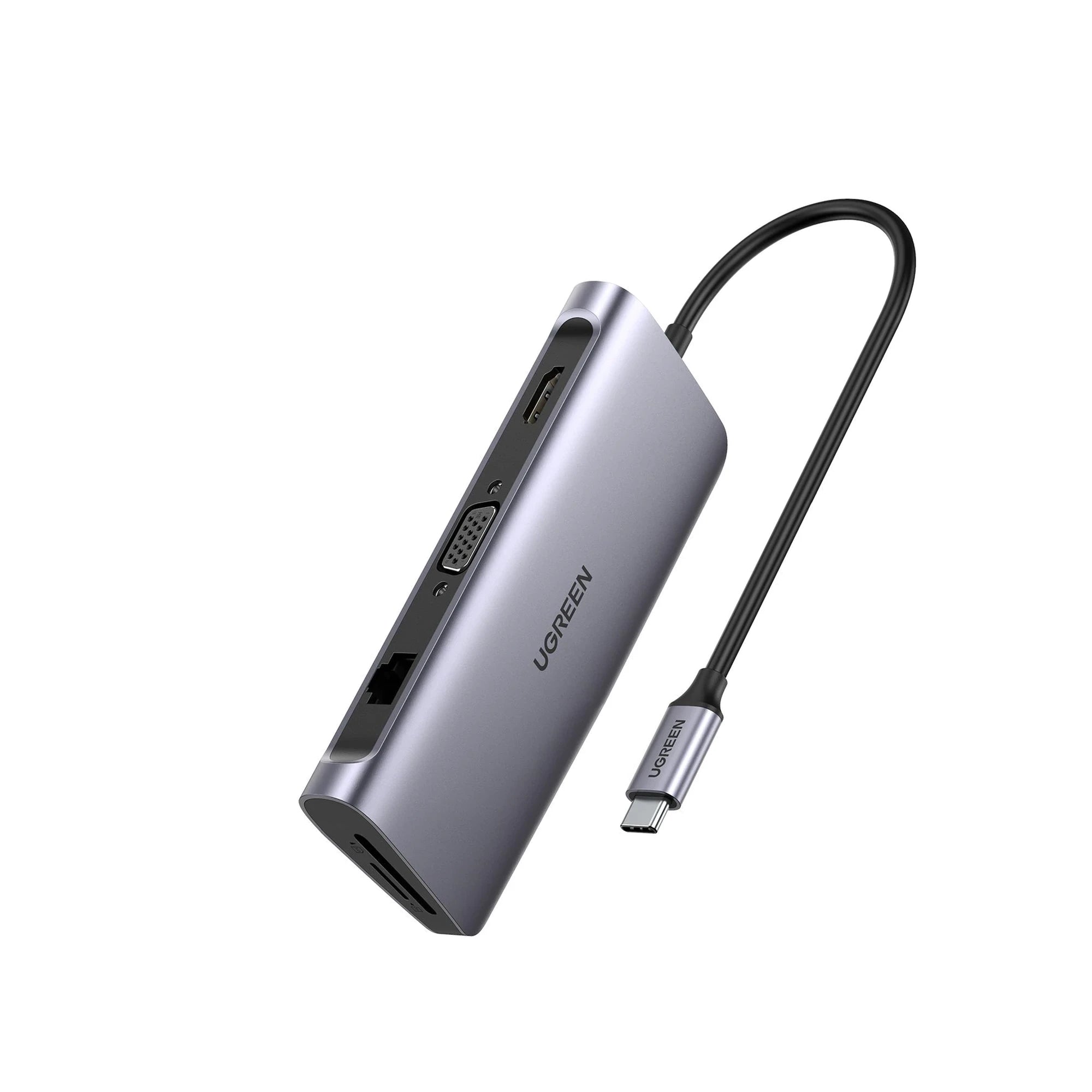HUB USB-C HDMI / ETHERNET / VGA / 9 EN 1-Megafonia y Audioevacuacion-UGREEN-Bsai Seguridad & Controles