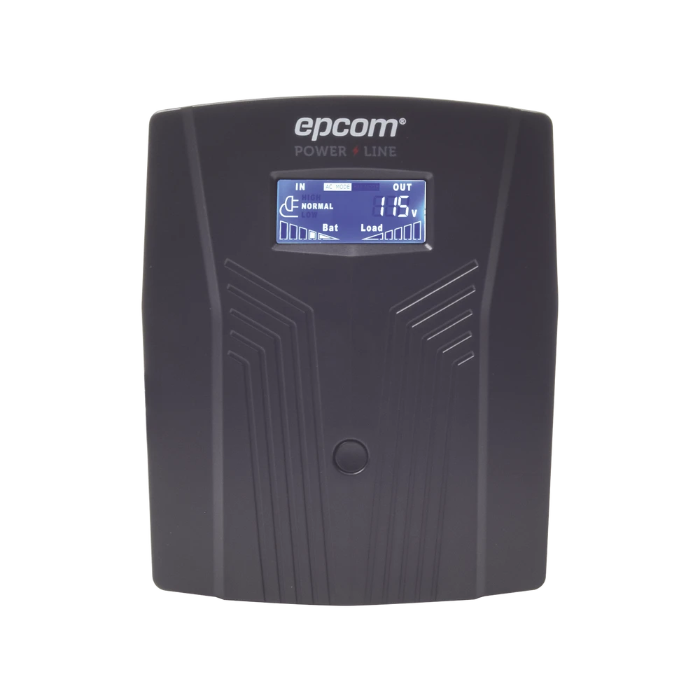 UPS DE 1500 VA/900 W TOPOLOGÍA LÍNEA INTERACTIVA, ENTRADA 120 VCA NEMA 5-15P Y 6 SALIDAS NEMA 5-15R, CON REGULADOR DE VOLTAJE AVR Y PANTALLA LCD-Ups/No Break-EPCOM POWERLINE-Bsai Seguridad & Controles