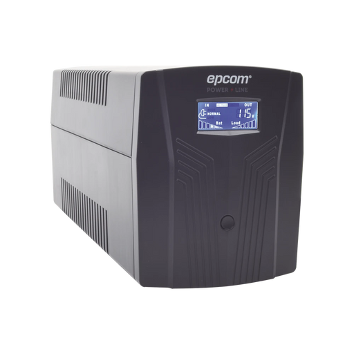 UPS DE 1500 VA/900 W TOPOLOGÍA LÍNEA INTERACTIVA, ENTRADA 120 VCA NEMA 5-15P Y 6 SALIDAS NEMA 5-15R, CON REGULADOR DE VOLTAJE AVR Y PANTALLA LCD-Ups/No Break-EPCOM POWER LINE-Bsai Seguridad & Controles